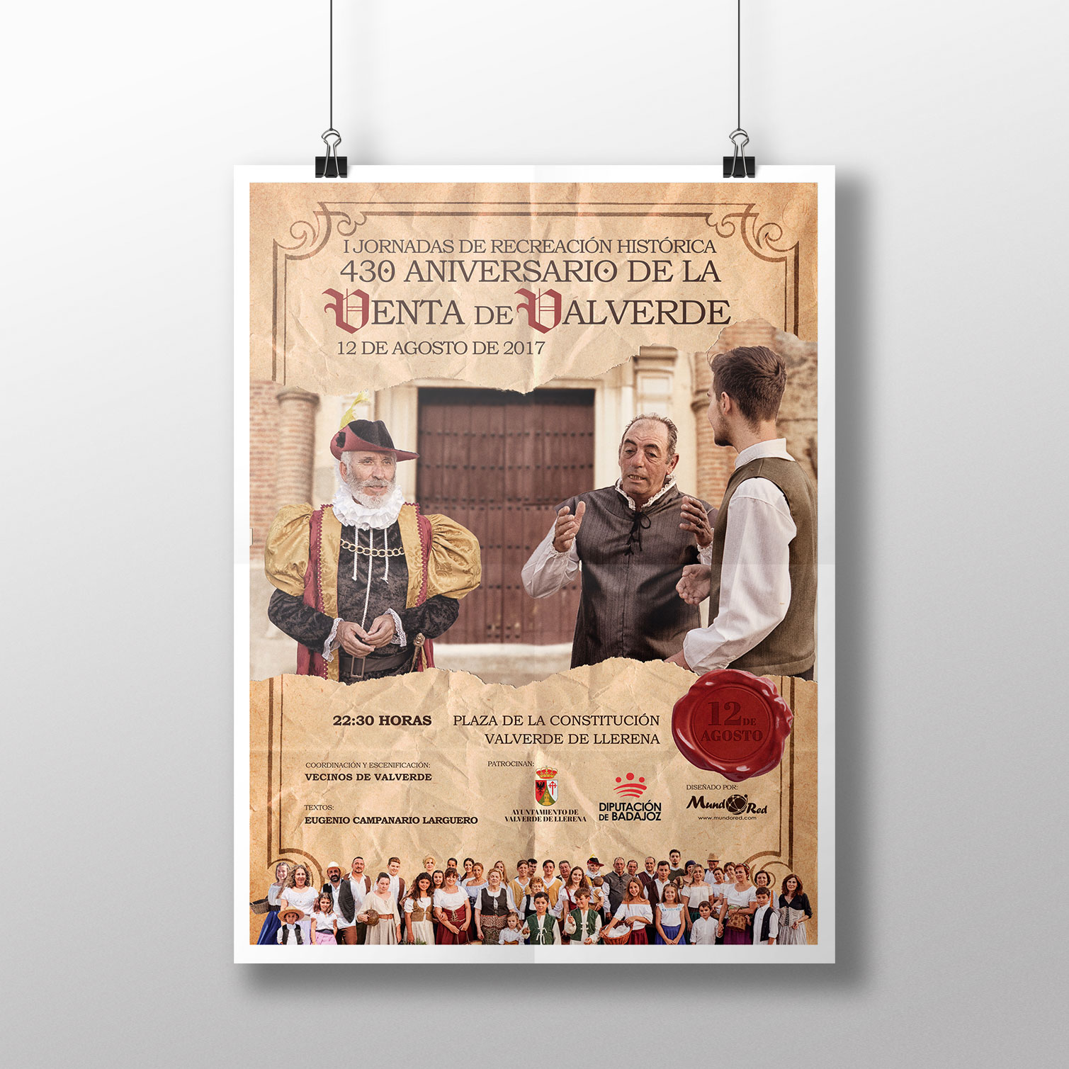 Cartel del 430 Aniversario de la venta de Valverde