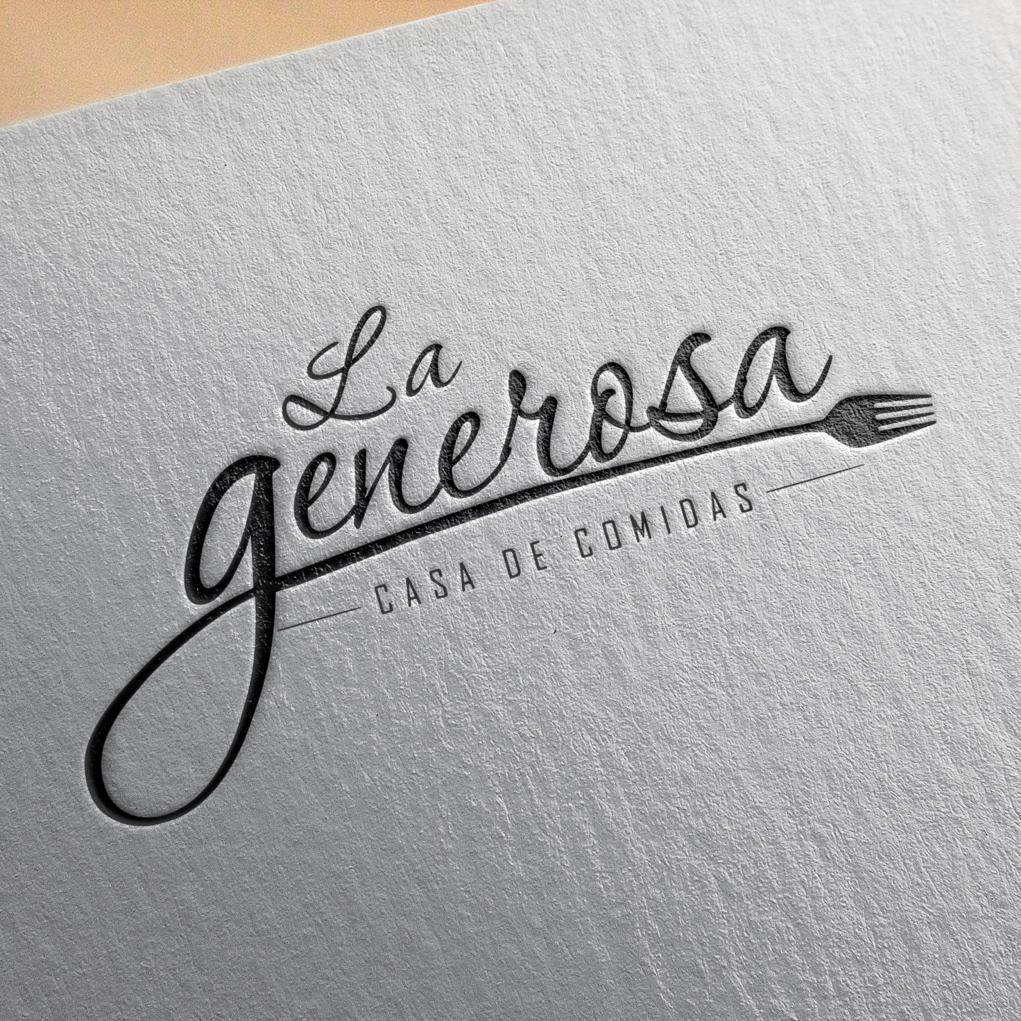 Diseño de logotipo para La Generosa - Casa de Comidas