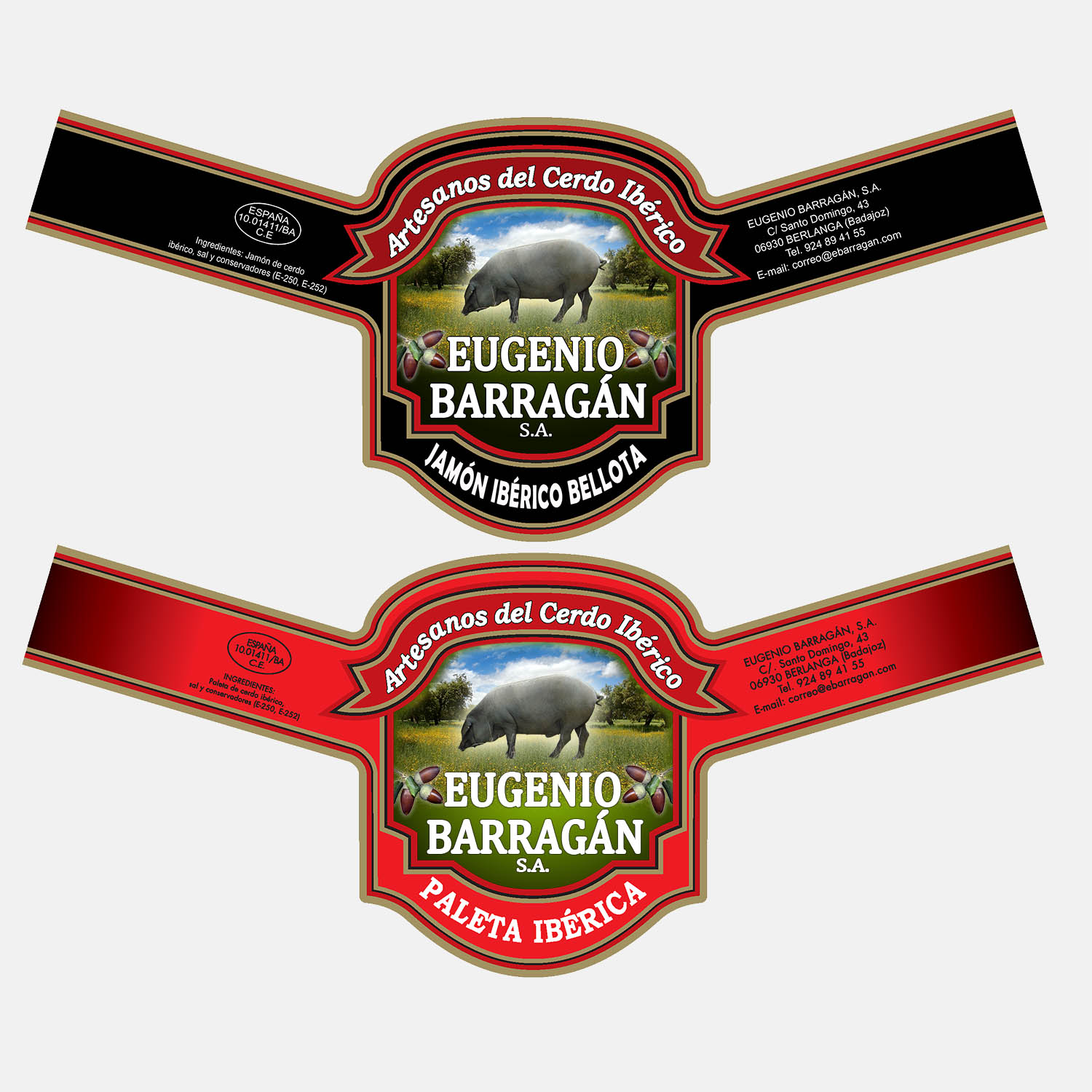 Diseño Etiquetas Productos Eugenio Barragán