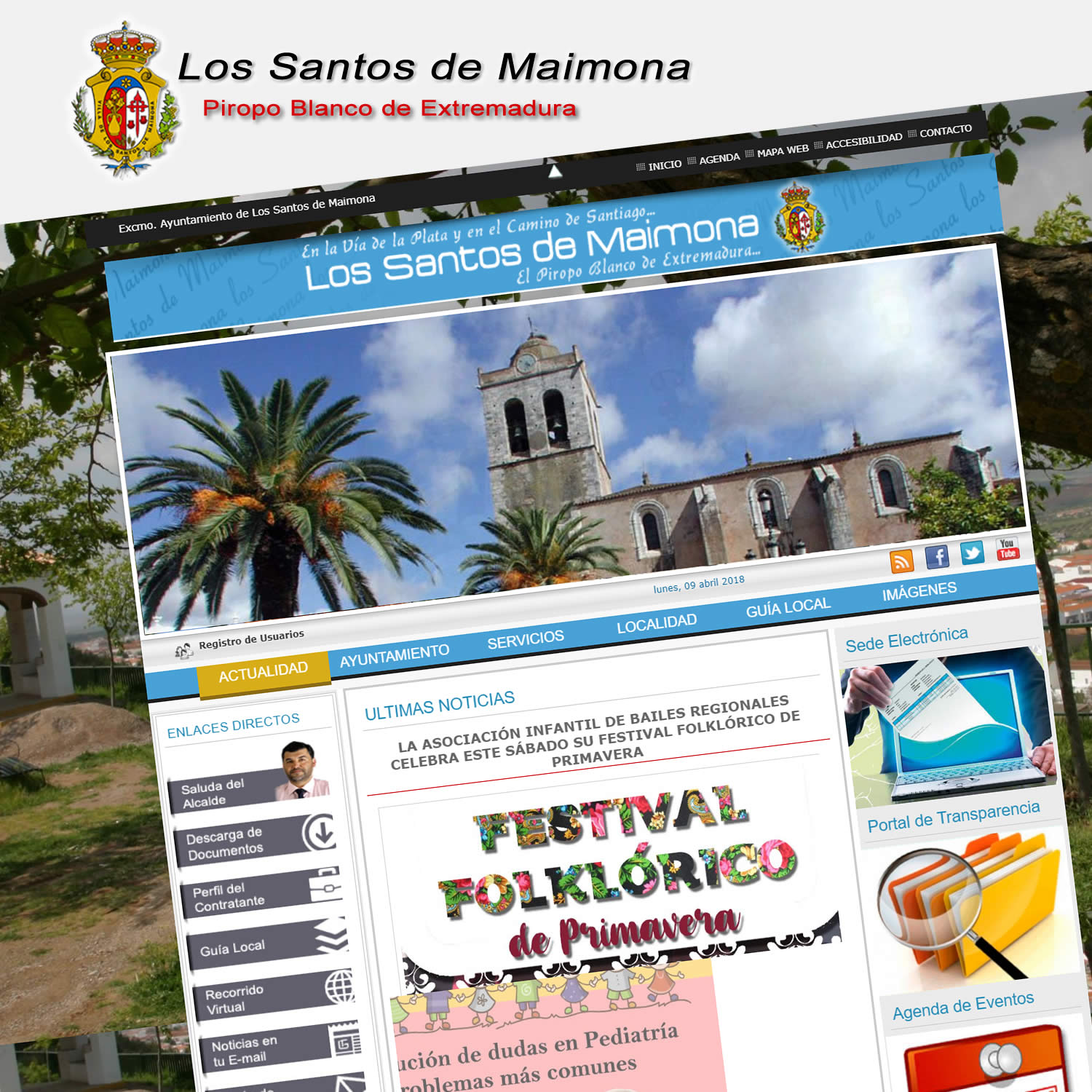 Diseño Web Ayuntamiento de Los Santos de Maimona